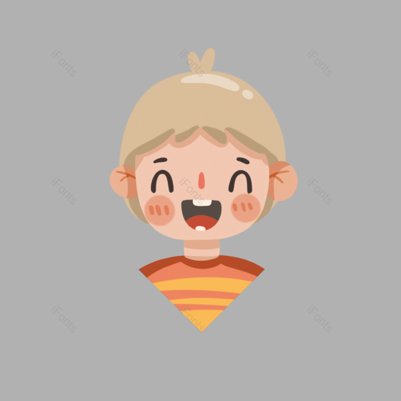 贴纸图片,孩子元素,卡通表情PNG,可爱免抠素材